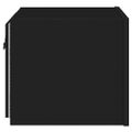 vidaXL TV nástenné skrinky s LED svetlami 2 ks čierne 30,5x35x30 cm
