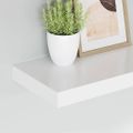 vidaXL Plávajúce nástenné police 4 ks, biele 40x23,5x3,8 cm, MDF
