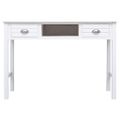 vidaXL Písací stôl biely 110x45x76 cm drevený