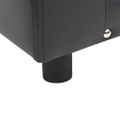 vidaXL Pohovka pre psa, tmavosivá 81x43x31 cm, plyš a umelá koža