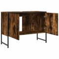 vidaXL Kúpeľňová umývadlová skrinka dymový dub 80x33x60 cm komp. drevo
