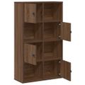 vidaXL Knižnica hnedý dub 60x24x101,5 cm kompozitné drevo