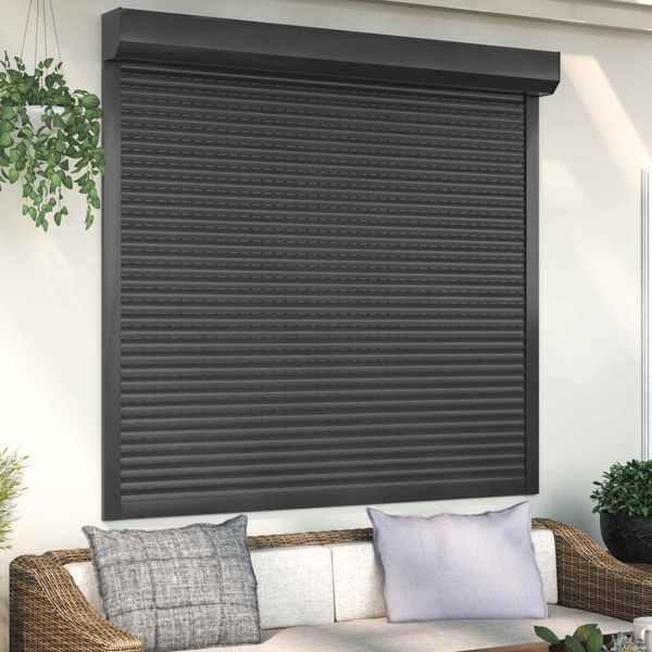 vidaXL Rolety Antracit 160 x 150 cm Hliník a polyuretán