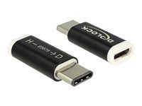 USB adaptér - USB-C (M) do Micro USB typ B (F) - USB 3.1 - čierna