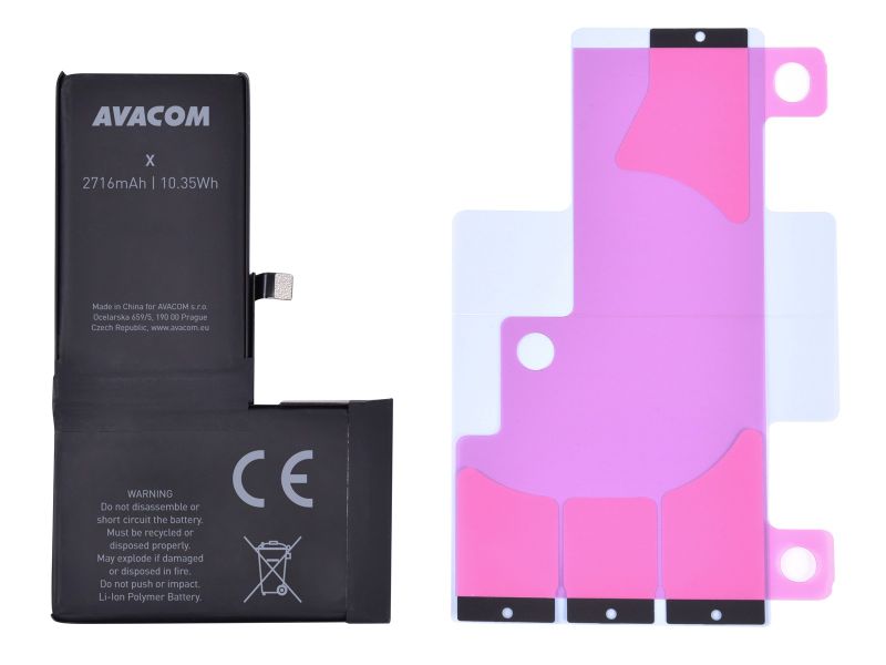 AVACOM batéria pre Apple iPhone X, Li-Ion 3,81 V 2716mAh (náhrada 616-00346)