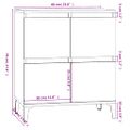 vidaXL Komoda vysoký lesk biela 60x35x70 cm spracované drevo