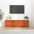 vidaXL TV skrinka 156 x 37 x 45 cm Hnedá Kompozitné drevo
