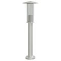 vidaXL Vonkajšia stojaca lampa strieborná 60 cm nehrdzavejúca oceľ