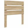 vidaXL Rám postele Sonoma dub a striebro 75 x 190 cm Kompozitné drevo
