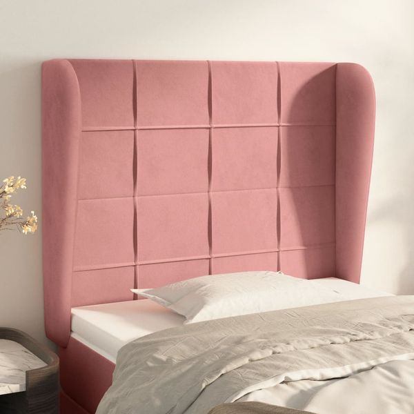 vidaXL Čelo postele so záhybmi čierne 93x23x118/128 cm zamat