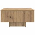 vidaXL Konferenčný stolík Artisan Dub 60x60x31,5 cm Konštrukčné drevo