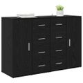 vidaXL Komody CORONA 2 ks Čierny dub 59 x 39 x 80 cm Kompozitné drevo
