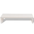 vidaXL Stojan na monitor z drevotriesky, 60x23,5x12 cm, biely