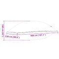 vidaXL Zimný plavací vankúš Modrá 460 x 230 x 160 cm PVC