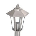 vidaXL Vonkajšie stojace lampy 3 ks strieborné 100cm nehrdzavej. oceľ