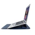 Devia laptop bag / MacBook bracket bag Ultra-Thin 13,3'' waterproof PU leather blue