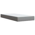 vidaXL Posteľ boxspring s matracom Svetlosivá 90 x 200 cm Látka