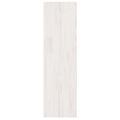 vidaXL Knižnica/deliaca stena biela 40x30x103,5 cm masívna borovica