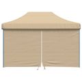 vidaXL Párty stan 279 x 410 x 315 cm Béžová Oxfordská látka