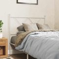 vidaXL Kovové náhradné čelo postele biele 90 cm