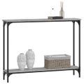 vidaXL Konzolový stolík sivý sonoma 100x22,5x75 cm kompozitné drevo