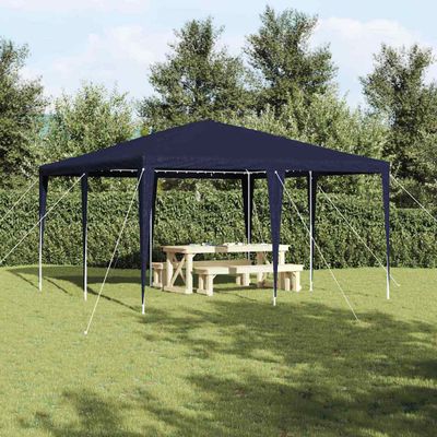 vidaXL Párty stan Modrá 400 x 400 x 266 cm Polyetylén a oceľ