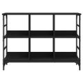 vidaXL Komoda čierna 102x32x73,5 cm kompozitné drevo