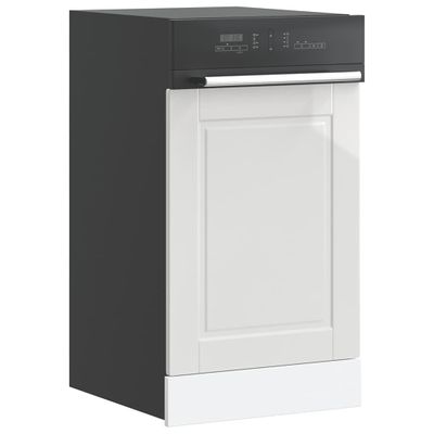 vidaXL Panel umývačky riadu Porto lesklá biela 45x1,5x57 cm kompozitné drevo