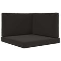 vidaXL Vankúš na vonkajšiu pohovku Polyester Čierna 80 x 80 cm
