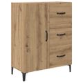 vidaXL Highboard Remeselný dub 69,5 x 34 x 180 cm Kompozitné drevo