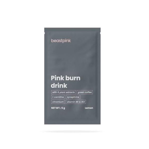 Vzorka Pink burn drink - GymBeam, citrón