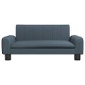 vidaXL Detská pohovka tmavosivá 70x45x30 látka