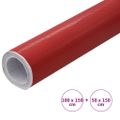 vidaXL Fólia na automobily 2 ks 4D červená 100x150 cm+50x150 cm