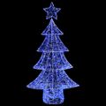 vidaXL Vianočný stromček 160 LED Modrá 150 cm Akryl