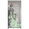 vidaXL Šatník dizajn mesta New York 75x45x160 cm látkový