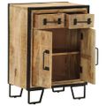 vidaXL Komoda s 2 zásuvkami 53x31x72 cm masívny mangovník a železo