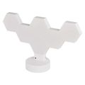 GoSmart LED stolná lampa Hexagon biela, 6 častí, RGBIC stmievateľná, WiFi
