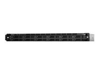Server NAS - 12 zásuviek - na upevnenie na regál - SATA 6Gb/s - RAID 0, 1, 5, 6, 10, JBOD, RAID F1 - RAM 8 GB - Gigabit Ethernet / 10 Gigabit Ethernet - iSCSI podpora - 1U