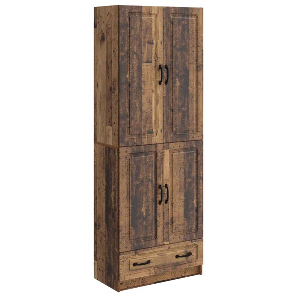 vidaXL Sada skríň 2 pcs Staré drevo Kompozitné drevo