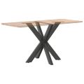 vidaXL Noha jedálenského stola v tvare pavúka, antracitová, 85x85x(72-73) cm, oceľ