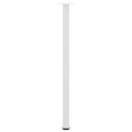 vidaXL Nohy konzolového stolíka 4 ks biele 72-74 cm oceľové