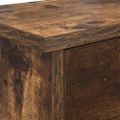 vidaXL Vešiak na stenu Nástenná montáž Dymová dub 80 x 20 x 30 cm