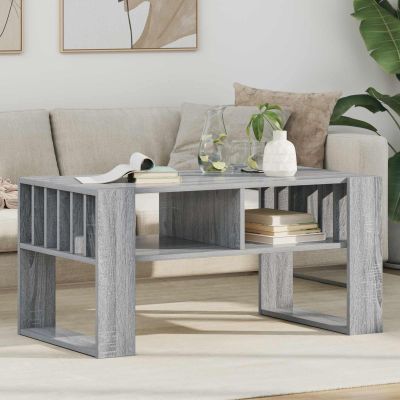 vidaXL Konferenčný stolík Sivý Sonoma 92 x 49,5 x 45 cm