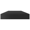 vidaXL Prídavné police 8 ks, lesklé čierne 80x10x1,5 cm, drevotrieska
