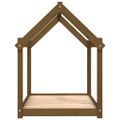 vidaXL Posteľ pre psa medovohnedá 101x70x90 cm borovicový masív