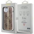 Puzdro Guess pre iPhone 15 Plus 6,7" GUHCP15MH4PSEGW hnedá HC IML 4G GOLD STRIPE