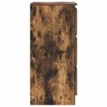 vidaXL Komoda dymový dub 37,5x35x76 cm spracované drevo