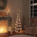 vidaXL LED vianočný stromček s ozdobami 100 LED teplá biela 150 cm