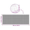vidaXL Záhradný plot obojstranný biely 1,8x5 m PVC