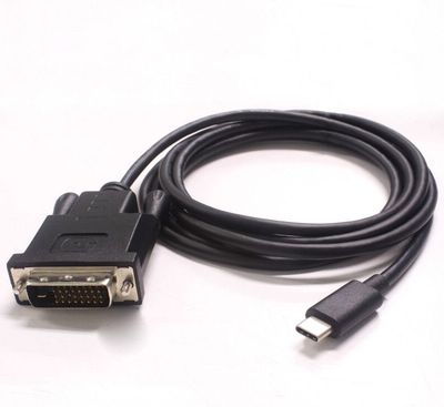 PremiumCord Kábel USB-C na DVI, FullHD@60Hz, 1,8m